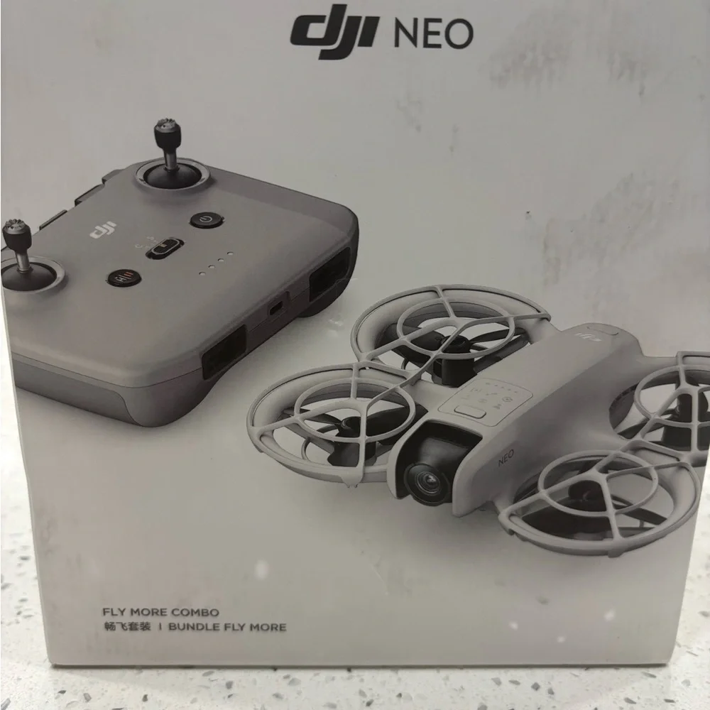 DJI Gray Drone with Controller and Accessories